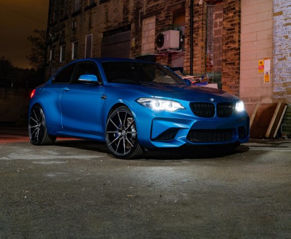 Best Alloy Wheels for BMW M2 F87 Riviera RV193 Black Polished Dark Tint